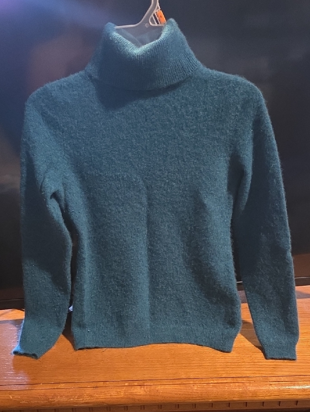 Charter Club Teal Cashmere Turtleneck Sweater